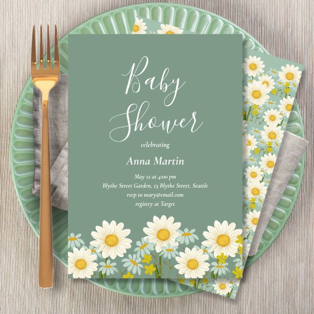 Invitation Baby shower de marais (Créateur téléchargé)