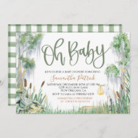 Invitation Baby shower de marais Bayou