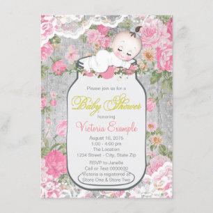 Invitation Baby shower de Mason Jar
