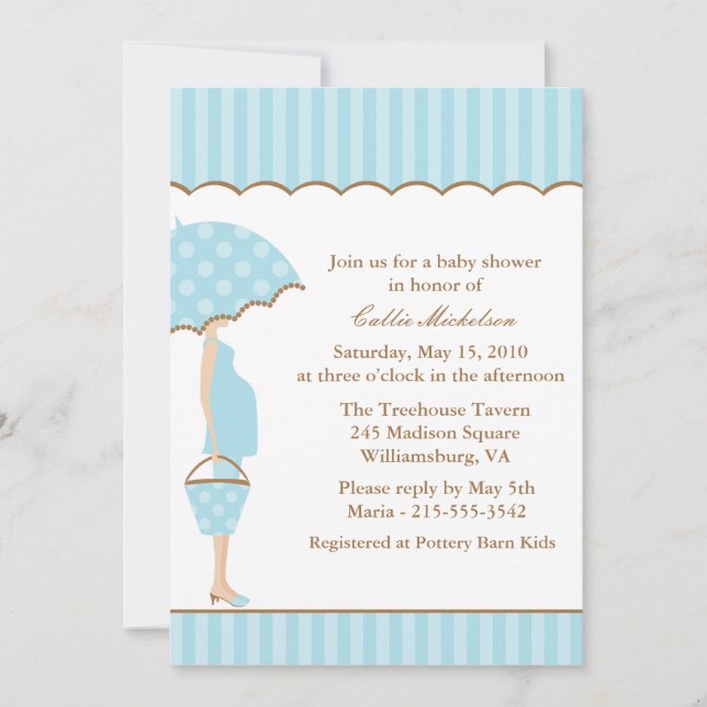 Invitation Baby shower de Mod Mom (Devant)
