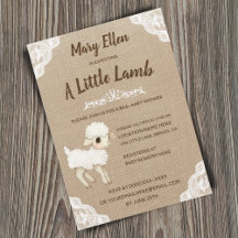 Baby shower de moutons de bébé neutre selon le sex