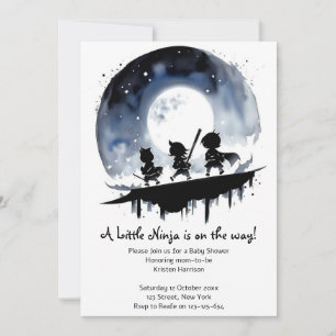 Invitation Baby shower de Ninja