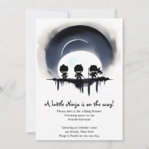 Invitation Baby shower de Ninja