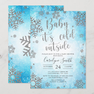 Invitation Baby shower de Noël