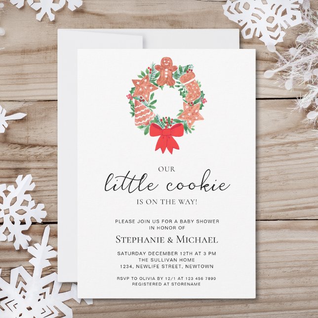 Invitation Baby shower de Noël (Créateur téléchargé)