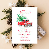 Baby shower de Noël Little Red Truck