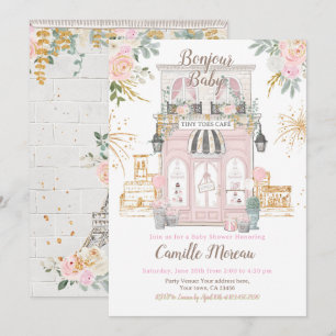 Invitation Baby shower de Paris