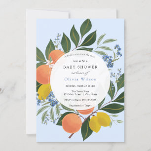 Invitation Baby shower de petit garçon Cutie