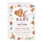 Invitation Baby shower de pizza | Oh Baby Theme