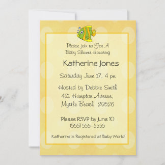 Invitation Baby shower de poisson
