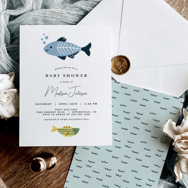 Invitation Baby shower de poisson (Créateur téléchargé)