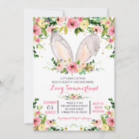 Invitation baby shower de porc, invitation de porc