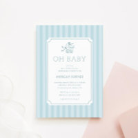Baby shower de poussette de bébé mignonne Preppy I