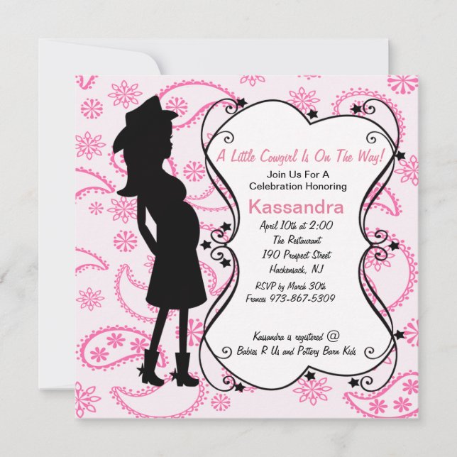 Invitation Baby shower de Prego Mama (Devant)