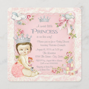 Invitation Baby Shower de Princesse Il était une Fois