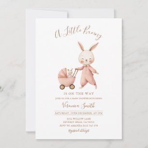 Invitation Baby Shower de Printemps Genre Neutre Some Bunny
