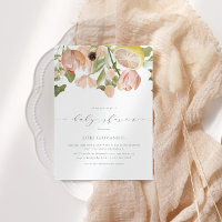 Baby shower de printemps rose limonade moderne
