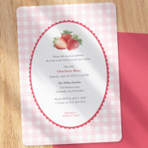 Baby Shower de printemps sur le thème de la fraise