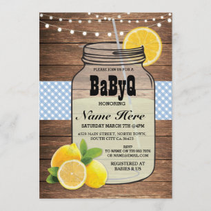 Invitation Baby shower de révélation de genre BaByQ Invitatio