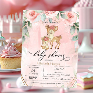Invitation Baby shower de roses roses roses roses mignonnes p