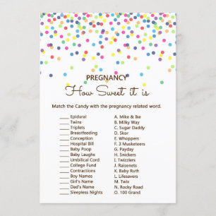 Invitation Baby shower de saupoudrage avec une réponse de 5 x