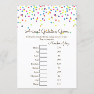 Invitation Baby shower de saupoudrage avec une réponse de 5 x