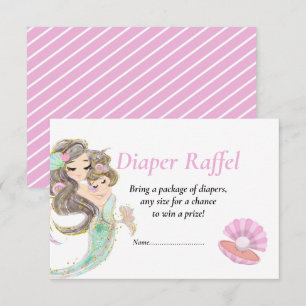 Invitation Baby shower de sirène sous la mer