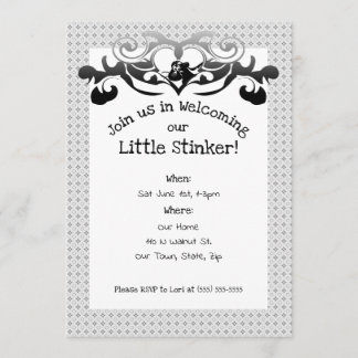 Invitation Baby shower de Skunk Little Stinker