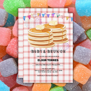 Invitation Baby shower de souffle festive pour bébés et brunc