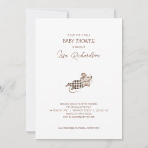 Invitation Baby shower de souris
