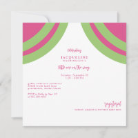 Baby shower de texte rose chaud et rose vert
