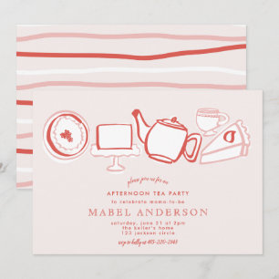 Invitation Baby shower de thé après-midi