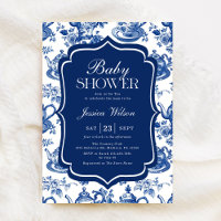 Baby shower de thé Blue Chinoiserie