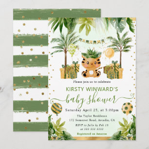 Invitation Baby shower de tigre de la Jungle