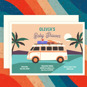 Invitation Baby shower de van Retro