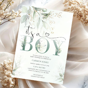 Invitation Baby Shower de Verdure