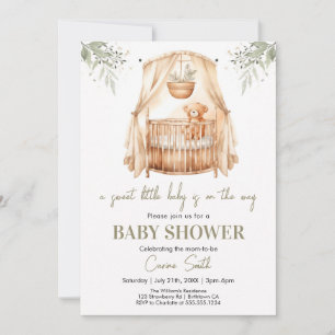 Invitation Baby shower de verdure Boho neutre pour les femmes