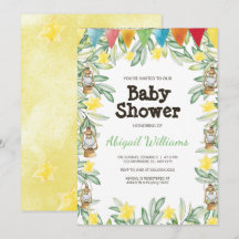 Baby shower de verdure du jardin de printemps