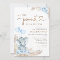 Baby shower d'éléphant d'arachide florale Boho ble