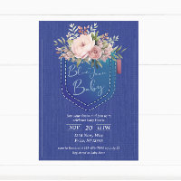 Baby shower Denim Blue Jean