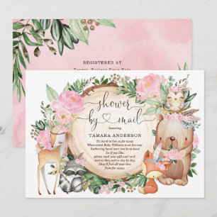 Invitation Baby shower Des Animaux De Bois Tribaux Par La Pos