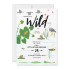 Baby shower des créatures de marécage sauvage