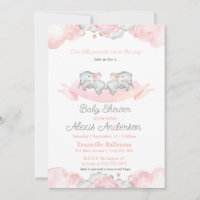 Baby shower des Eléphants Jumeaux