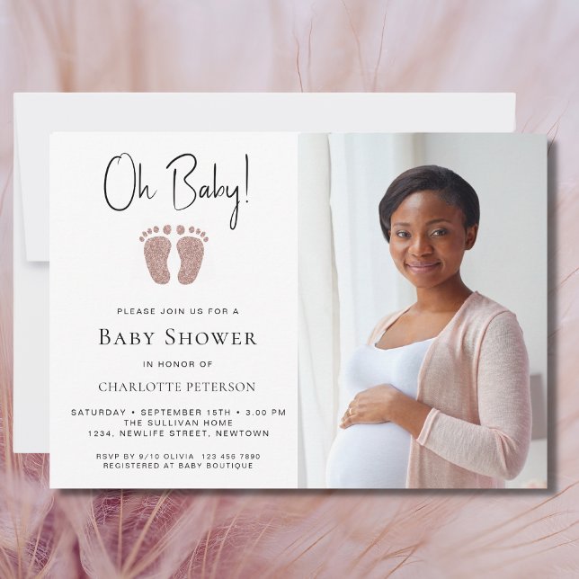 Invitation Baby shower des filles de bébé (Créateur téléchargé)