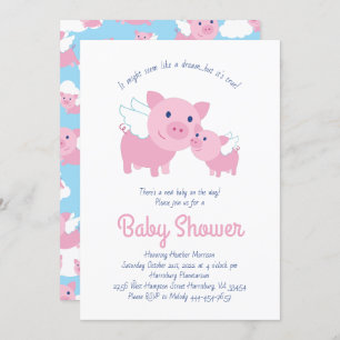 Invitation Baby shower des petits volants