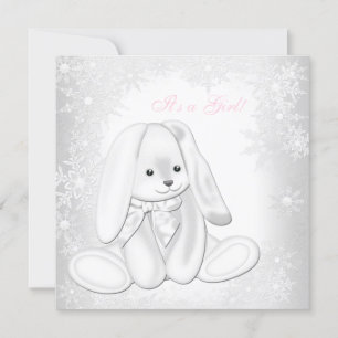 Invitation Baby shower des Wonderland de Snowflake
