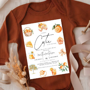 Invitation Baby shower d'été de la Cutie d'agrumes botaniques