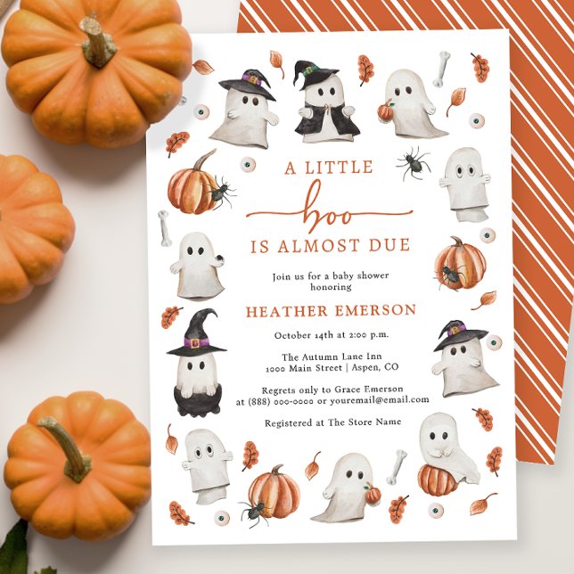Invitation Baby shower d'Halloween (Halloween Baby Shower Invitation
)