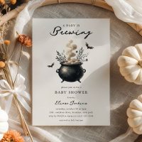 Baby shower d'Halloween chic 'un bébé brasse'
