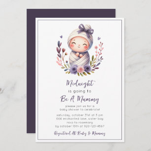 Invitation Baby shower d'Halloween maman